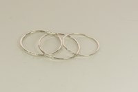 Silver Stacking Ring-Skinny Ring. Hammered band Ring, 20, 18, or 16 Gauge,Midi Ring