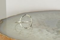Karma Circle ring, 18 gauge Sterling silver, Handmade