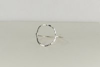 Karma Circle ring, 18 gauge Sterling silver, Handmade