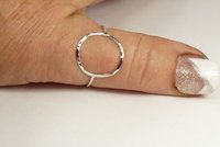 Karma Circle ring, 18 gauge Sterling silver, Handmade
