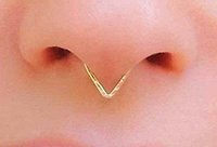 Septum Ring-14 kt goldfill or Sterling Silver nose ring-Nose Ring-lightweight  ring