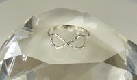 Infinity ring, Thumb Ring, Sterling Silver Midi Ring