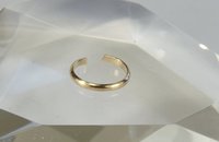 Toe Ring, 14 gauge Half Round wire, Smooth Gold filled toe ring