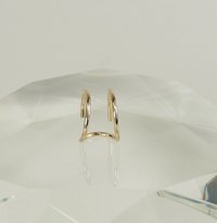 Double Wire  Ear Cuff, 20 Gauge, Gold Filled or sterling silver Earring,  Boho earring, double cuff earring,