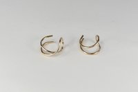 Criss Cross, Double Wire Cuff Earring, 18 Gauge, Gold Filled Earring,Helix Ear Cuff,  Boho earring