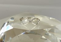 Infinity ring, Thumb Ring, Sterling Silver Midi Ring