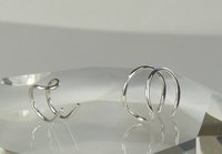 Double Wire  Ear Cuff, 20 Gauge, Gold Filled or sterling silver Earring,  Boho earring, double cuff earring,