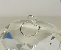 Oval Ring, 16 Gauge,Open Oval Ring, Sterling Silver ring