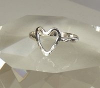 Pinky Ring,Knuckle Ring,Midi Ring, Heart ring,Sterling Silver