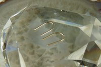Arc Earrings, U earrings,Open hoop earrings, Gold Arc Earrings or Sterling Silver