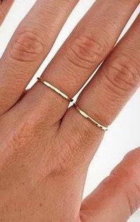 Gold Ring, Stacking ring, Boho Style