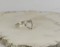 Thumb Ring//Sterling Silver Ring, Heart ring, Midi Ring, Boho Style Rings