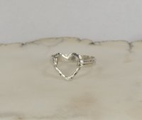 Thumb Ring//Sterling Silver Ring, Heart ring, Midi Ring, Boho Style Rings