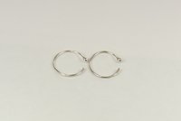 Nose Ring,  Sterling Silver Ring,Ball End nose ring ,20 gauge wire