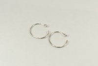Nose Ring,  Sterling Silver Ring,Ball End nose ring ,20 gauge wire