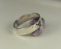 Wedding Ring,Thumb Ring,Silver Band,Sterling Silver Band,Hammered ring