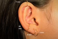 Tiny Hoops,Nose Ring, Helix Hoop,Tragus Hoop,20 or 22 Gauge Wire