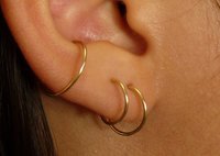 Hoop Earrings, One Pair, Sterling Silver or Gold Filled earrings-20 gauge, Small Hoops