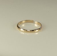 Gold Toe Ring, AdjustableToe Ring,Goldfilled, Simple Ring, Midi ring