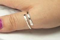 Crossover Ring,Adjustable  Ring,14 Gauge, Sterling Silver,Men's or women's Ring, Boho ring