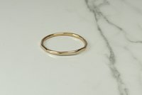 Gold Thumb ring,16 Gauge, Stacking ring, Women's Ring, G F  Faceted Ring