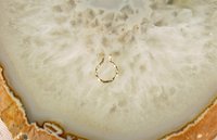 Faux Septum Ring, Sterling Silver or gold filled nose ring-Fake Nose Ring