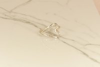 Heart ring, Thumb Ring, Sterling Silver Ring, Boho Style