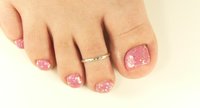 Gold Toe Ring, AdjustableToe Ring, Hammered Ring, Midi ring