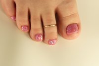 Gold Toe Ring, AdjustableToe Ring,Goldfilled, Simple Ring, Midi ring