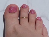Toe Ring, 14 gauge Half Round wire, Smooth Gold filled toe ring