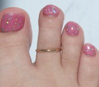 Toe Ring, 14 gauge Half Round wire, Smooth Gold filled toe ring