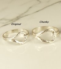 Thumb Ring for Men or Women//  Sterling SilverRing/Thumb Rings,Boho Style Rings,Pear Ring
