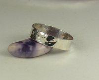 Wedding Ring,Thumb Ring,Silver Band,Sterling Silver Band,Hammered ring