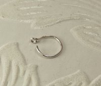 Nose Ring,Faux, Gold Filled or Sterling Silver,  20 gauge wire
