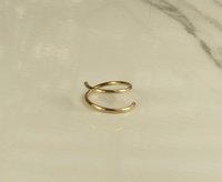 Twist Earrings,Huggies,Spirals,  Conch Piercing, Double Hoops, 20 gauge wire, Gold  or Sterling silver earrings