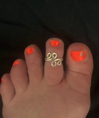 Toe Ring, Sterling Silver,Adjustable, Hammered Ring