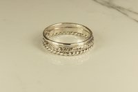 Thumb Rings,Stacking Rings, Sterling silver,  3  Bands