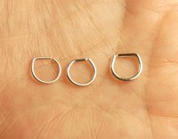 Septum Ring- Sterling Silver nose ring-22 , 20 or 18 gauge Ring-lightweight  ring ,Thin ring