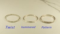 Thumb Rings,Stacking Rings, Sterling silver,  3  Bands