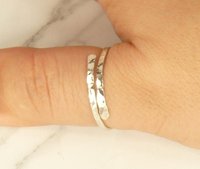 Thumb Ring, Adjustable  Ring, Bypass ring, Sterling Silver ring