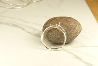 Hoop Earrings, Circle Earrings,18 or 20 Gauge Sterling Silver,  Hammered Hoops