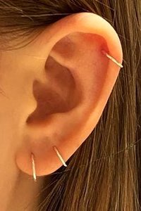 Hoop Earrings, One Pair, Sterling Silver or Gold Filled earrings-20 gauge, Small Hoops