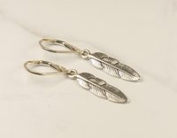 Dangle Earrings, Sterling Silver earrings, Leaf earrings