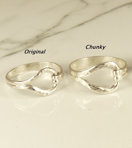 Thumb Ring for Men or Women//  Sterling SilverRing/Thumb Rings,Boho Style Rings,Pear Ring