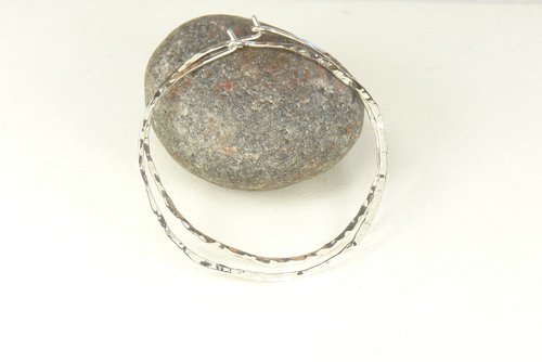 Hoop Earrings, Circle Earrings,Sterling Silver, Medium or Large Hammered Hoops