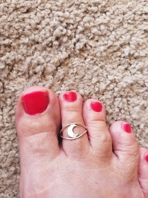 Toe Ring, adjustable Ring,  Sterling Silver Midi Ring, Crescent Moon, Heart, Butterfly,Star