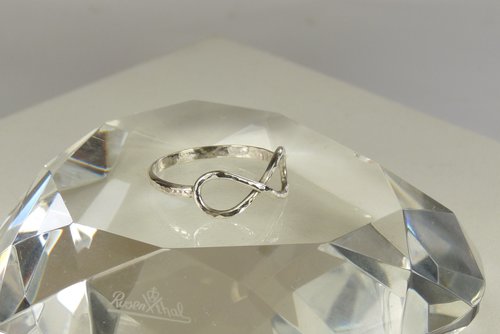 Infinity ring, Thumb Ring, Sterling Silver Midi Ring