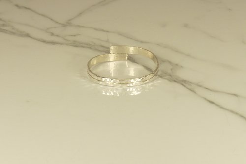 Toe Ring, Sterling Silver, Big Toe ring, Double Wire Hammered  Solid Ring, Body Jewelry