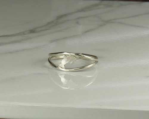 Midi Ring,  Silver Dolphin Ring, adjustable Ring,  Sterling Silver Ring, Midi Ring