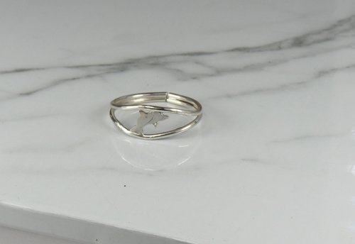 Midi Ring,  Silver Dolphin Ring, adjustable Ring,  Sterling Silver Ring, Midi Ring